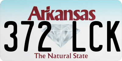 AR license plate 372LCK