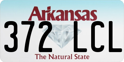 AR license plate 372LCL