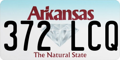AR license plate 372LCQ