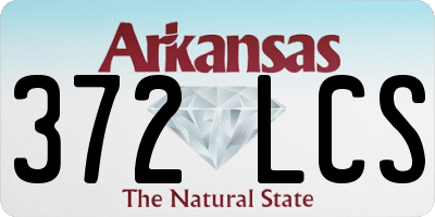 AR license plate 372LCS