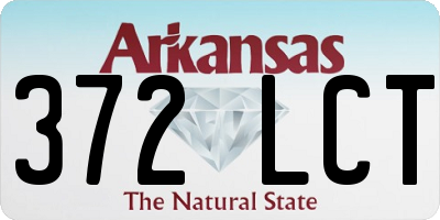AR license plate 372LCT