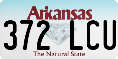 AR license plate 372LCU