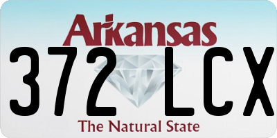 AR license plate 372LCX