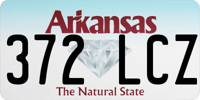 AR license plate 372LCZ