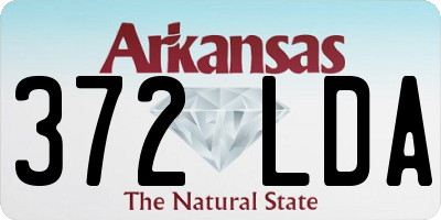 AR license plate 372LDA