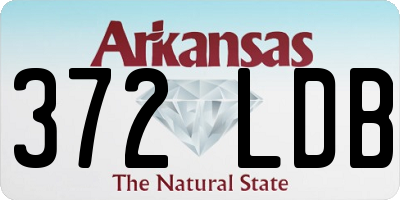 AR license plate 372LDB