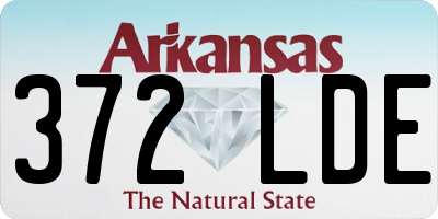 AR license plate 372LDE
