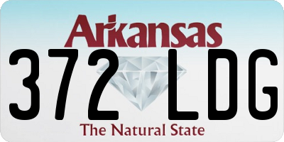 AR license plate 372LDG