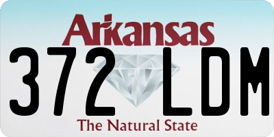 AR license plate 372LDM