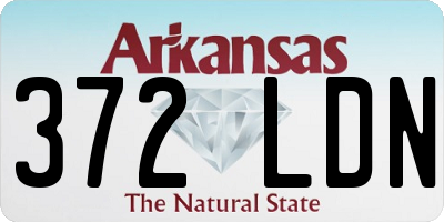 AR license plate 372LDN
