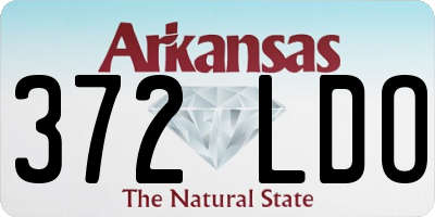 AR license plate 372LDO