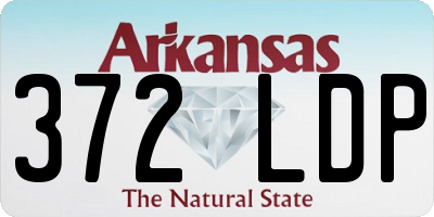 AR license plate 372LDP