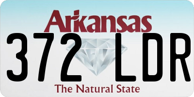 AR license plate 372LDR