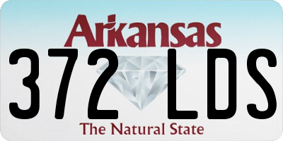 AR license plate 372LDS