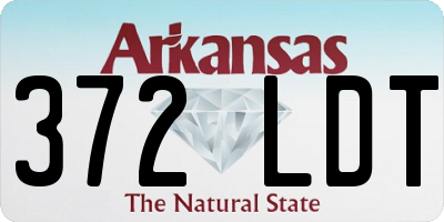 AR license plate 372LDT