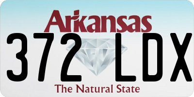 AR license plate 372LDX
