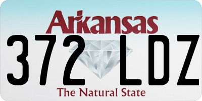 AR license plate 372LDZ