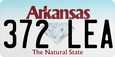 AR license plate 372LEA