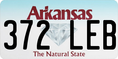 AR license plate 372LEB