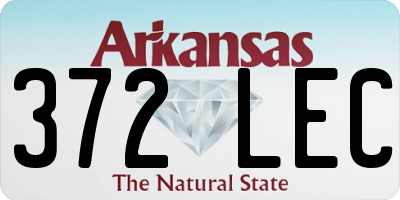 AR license plate 372LEC