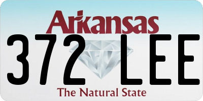 AR license plate 372LEE