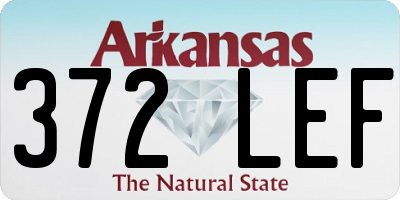AR license plate 372LEF