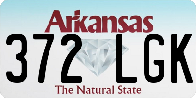AR license plate 372LGK