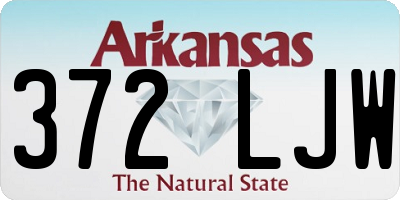 AR license plate 372LJW