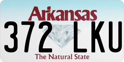 AR license plate 372LKU