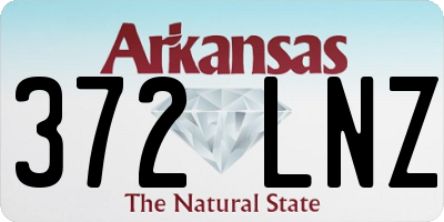 AR license plate 372LNZ