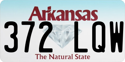 AR license plate 372LQW