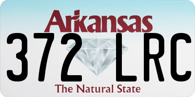 AR license plate 372LRC
