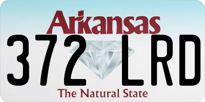 AR license plate 372LRD
