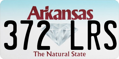 AR license plate 372LRS