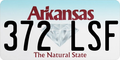AR license plate 372LSF