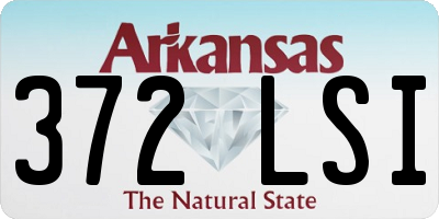 AR license plate 372LSI