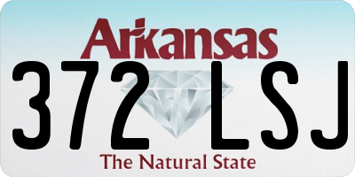 AR license plate 372LSJ