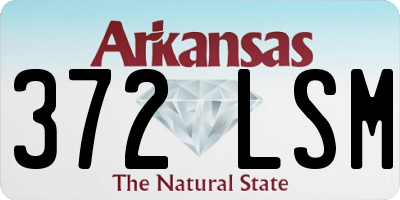 AR license plate 372LSM