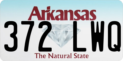 AR license plate 372LWQ