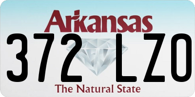 AR license plate 372LZO