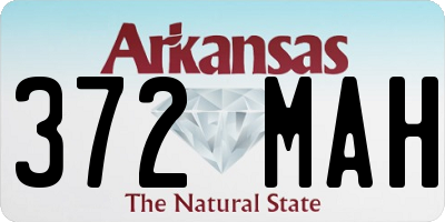 AR license plate 372MAH