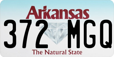 AR license plate 372MGQ