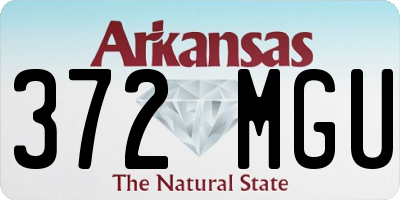 AR license plate 372MGU