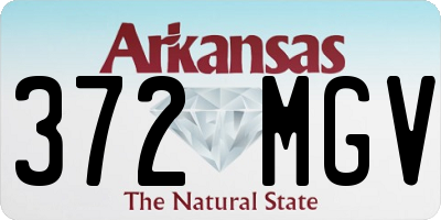 AR license plate 372MGV