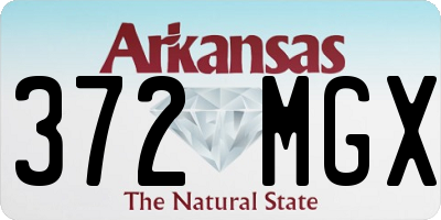 AR license plate 372MGX