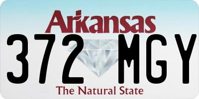 AR license plate 372MGY