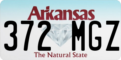 AR license plate 372MGZ