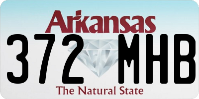AR license plate 372MHB