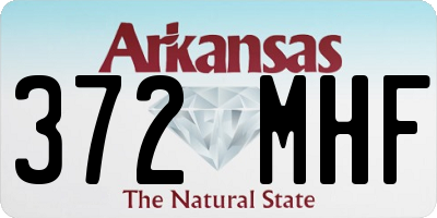 AR license plate 372MHF