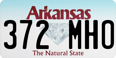 AR license plate 372MHO